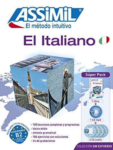 9782700580297: Italiano Superpack (Libro+mp3+4 CD): Assimil - El Italiano (Senza sforzo)