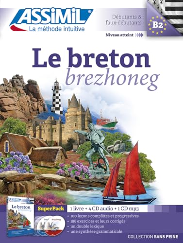 9782700580822: Le Breton [ Brezhoneg ] Superpack ( livre + 4CD audio + 1CD mp3 ) (Breton Edition)