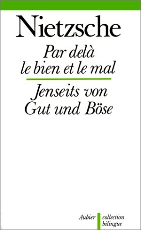 Beispielbild fr Par del le bien et le mal / Jenseits von Gut und Bse zum Verkauf von Ammareal