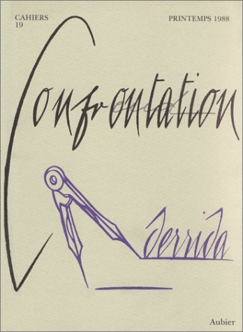 Beispielbild fr Cahiers Confrontation. Numero 19. Printemps 1988. Derrida. zum Verkauf von Antiquariat Matthias Wagner