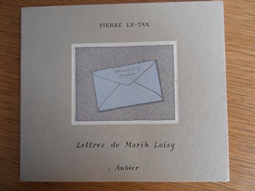Lettres de Marik Loisy (9782700728248) by Le-Tan, Pierre
