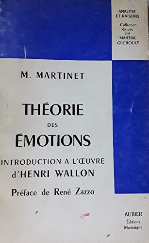 9782700733150: Theorie Des Emotions Introduction A L'Oeuvre: Introduction  l'oeuvre d'Henri Wallon