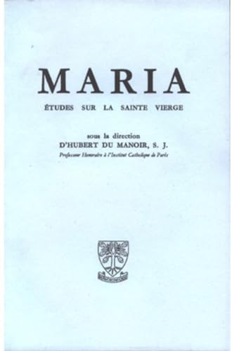 9782701002897: MARIA : Etudes sur la Sainte Vierge, Tome 4 (1956)
