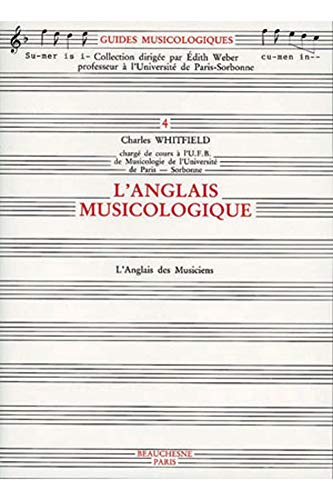 Beispielbild fr L'anglais musicologique zum Verkauf von medimops