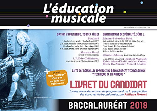 Stock image for Baccalaurat 2018 : L'ducation musicale - Livret du candidat for sale by medimops