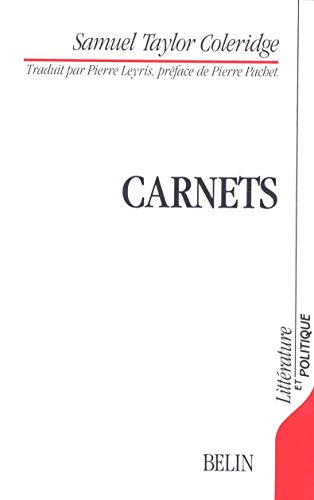 Beispielbild fr Carnets de Coleridge zum Verkauf von ThriftBooks-Dallas