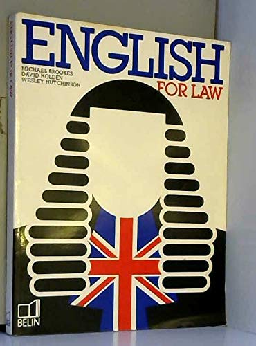 Stock image for ENGLISH FOR LAW for sale by Ammareal