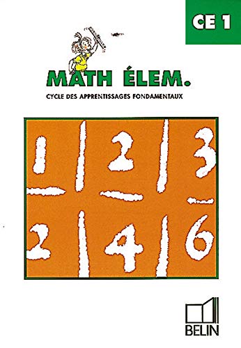 9782701116563: Math lem., CE1: Cycle des apprentissages fondamentaux