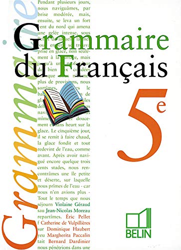 Beispielbild fr Grammaire du franais 5e - livre de l'lve zum Verkauf von Ammareal