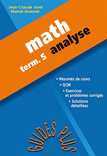 Imagen de archivo de Mathmatiques, Terminale S : Analyse a la venta por RECYCLIVRE