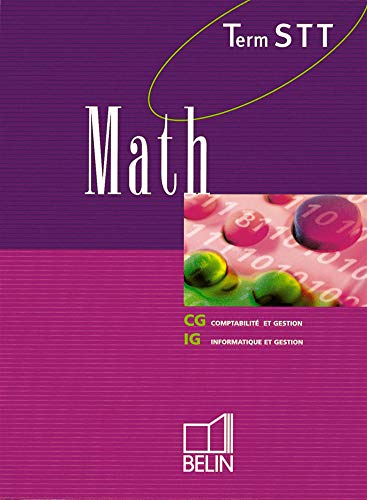 Stock image for math terminale stt - manuel eleve for sale by Chapitre.com : livres et presse ancienne