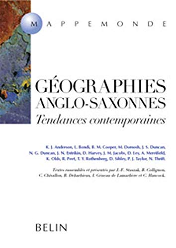 Géographies anglo-saxonnes. Tendances contemporaines (Mappemonde) - Collectif