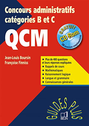 qcm ; guide concours administratif catégories b et c