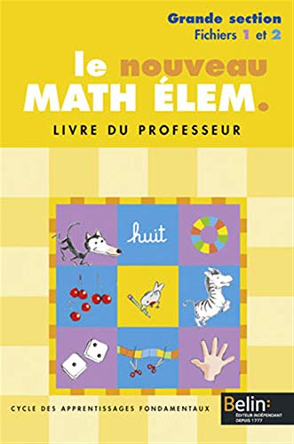 Stock image for Le nouveau maths elem GS 1 et 2 : Livre du professeur for sale by medimops