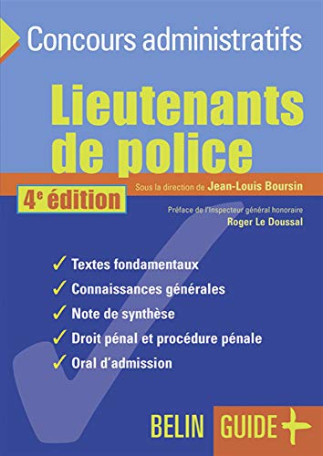 9782701138534: Lieutenants de police: 4me dition