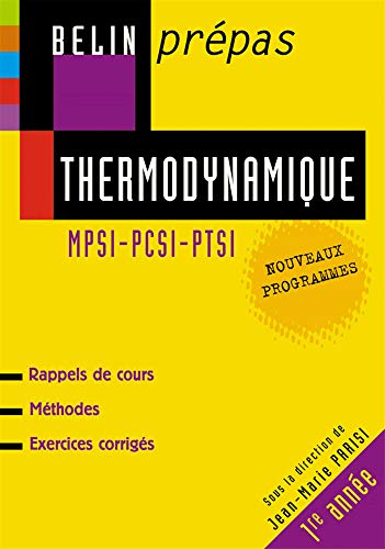 Beispielbild fr Thermodynamique MPSI-PCSI-PTSI zum Verkauf von Ammareal