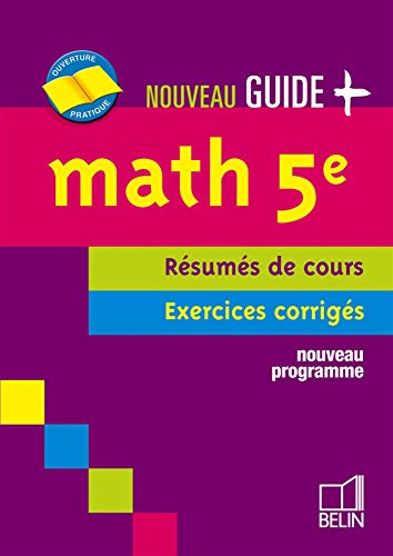 9782701143033: Math 5e: Nouveau Guide + Nouveau Programme 2006