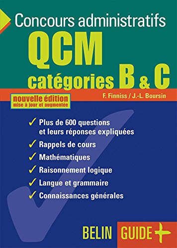 Beispielbild fr QCM Concours administratifs Catgories B & C zum Verkauf von Ammareal