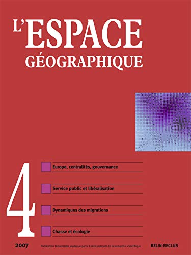 Stock image for L'espace Gographique N4: 2007 for sale by medimops