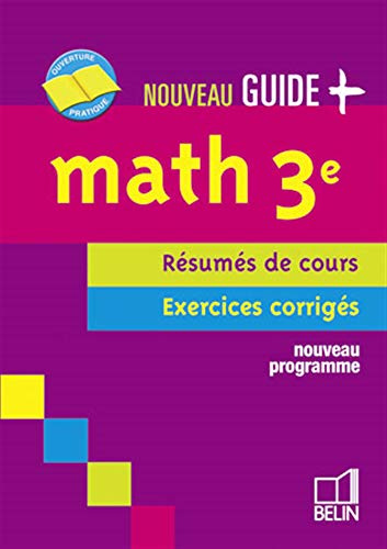 Imagen de archivo de Math 3e : Rsums de cours, exercices corrigs a la venta por Revaluation Books
