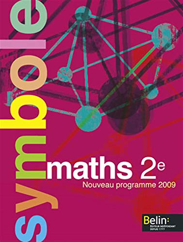 Stock image for Maths 2e : Manuel petit format, Nouveau programme 2009 for sale by medimops