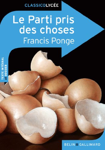 9782701156309: Le Parti pris des choses