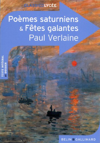 Stock image for Pomes saturniens et ftes galantes for sale by Revaluation Books