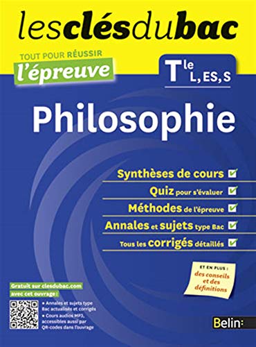 Beispielbild fr Cls du Bac - Philosophie Tle L ES S - Russir l'preuve zum Verkauf von Ammareal