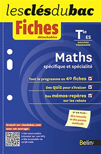 Beispielbild fr cles du bac fiches maths t es specif spe zum Verkauf von Ammareal