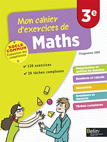 Stock image for Cahier d'exercices Maths 3e for sale by Lioudalivre