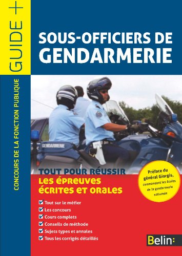 9782701189703: Sous-officiers de gendarmerie: Concours de la fonction publique Catgorie B