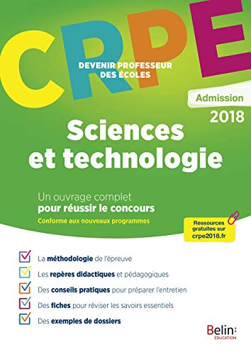 Beispielbild fr Sciences et technologies : Epreuve orale d'admission CRPE zum Verkauf von Ammareal