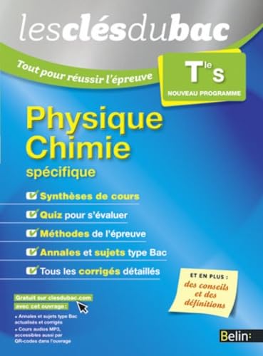 9782701194660: Physique Chimie - Terminale S: Les cls du bac