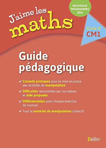 Beispielbild fr J'aime les maths CM1 : Guide pdagogique zum Verkauf von Revaluation Books