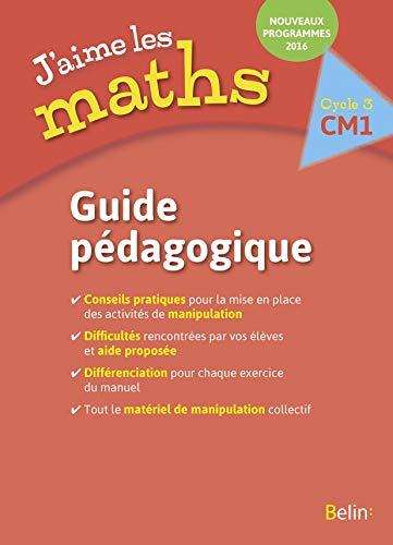 9782701195315: J'aime les maths CM1: Guide pdagogique