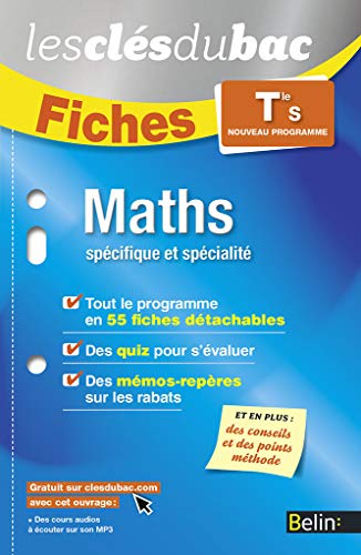 9782701196879: Fiches Mathmatiques - Terminale S (spcifique - spcialit): Les cls du bac