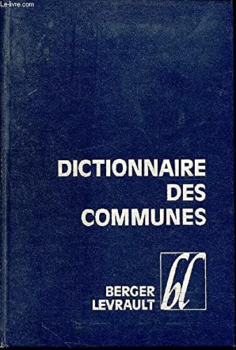 Stock image for Dictionnaire des communes for sale by Librairie Th  la page