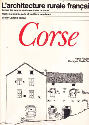 9782701301617: Corse (L'architecture rurale franaise)