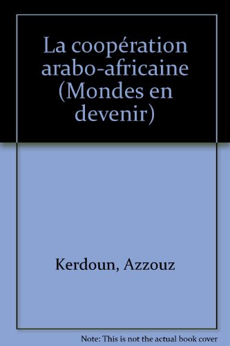 Beispielbild fr Cooperation arabo africaine-la- 010496 zum Verkauf von Ammareal