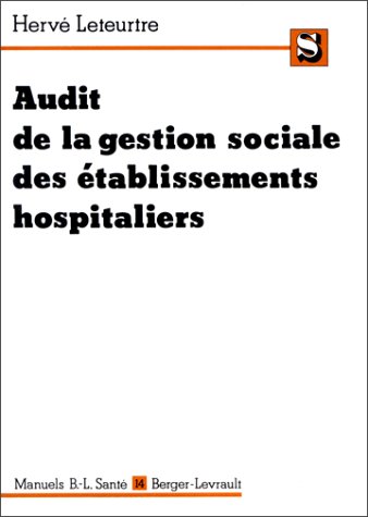 Beispielbild fr Audit De La Gestion Sociale Des tablissements Hospitaliers zum Verkauf von RECYCLIVRE