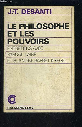 Le Philosophe et les pouvoirs