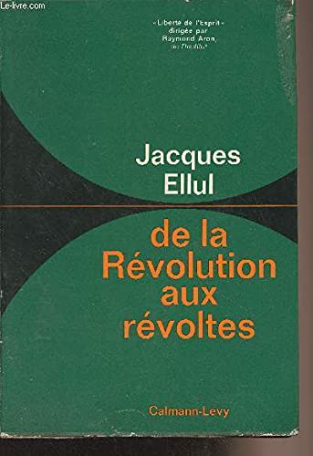 9782702109182: De la revolution aux revoltes