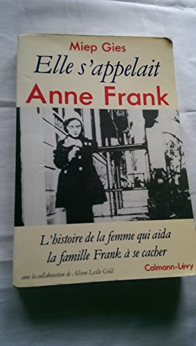 Imagen de archivo de Elle s'appelait Anne Frank a la venta por Better World Books