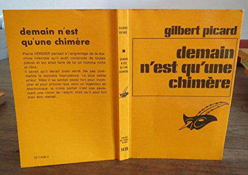 Stock image for Demain n'est qu'une chimre for sale by Librairie Th  la page