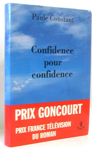Beispielbild fr Confidence pour confidence zum Verkauf von Librairie Th  la page
