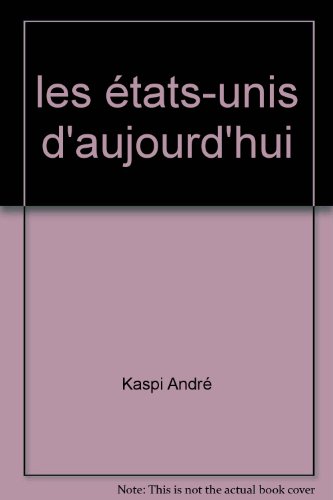 Stock image for les tats-unis d'aujourd'hui for sale by Librairie Th  la page