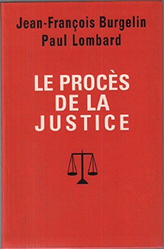 Stock image for Le procs de la justice for sale by Ammareal