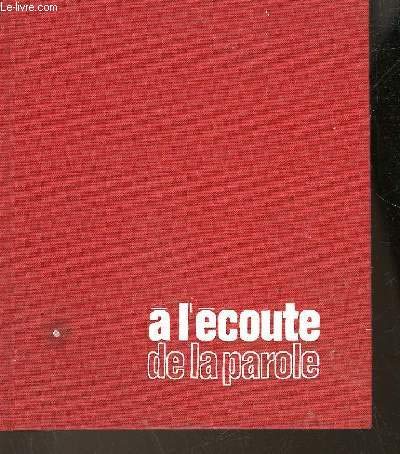 A L'ECOUTE DE LA PAROLE ; LA BIBLE D'OSTY