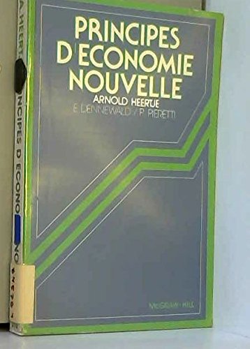 Stock image for Principes d'conomie nouvelle for sale by medimops