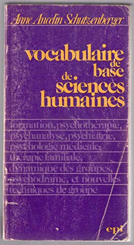 Beispielbild fr Vocabulaire de base de sciences humaines zum Verkauf von L'Art du Livre